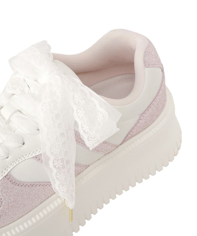 🎀【預訂】Maison de FLEUR Lace厚底波鞋 P