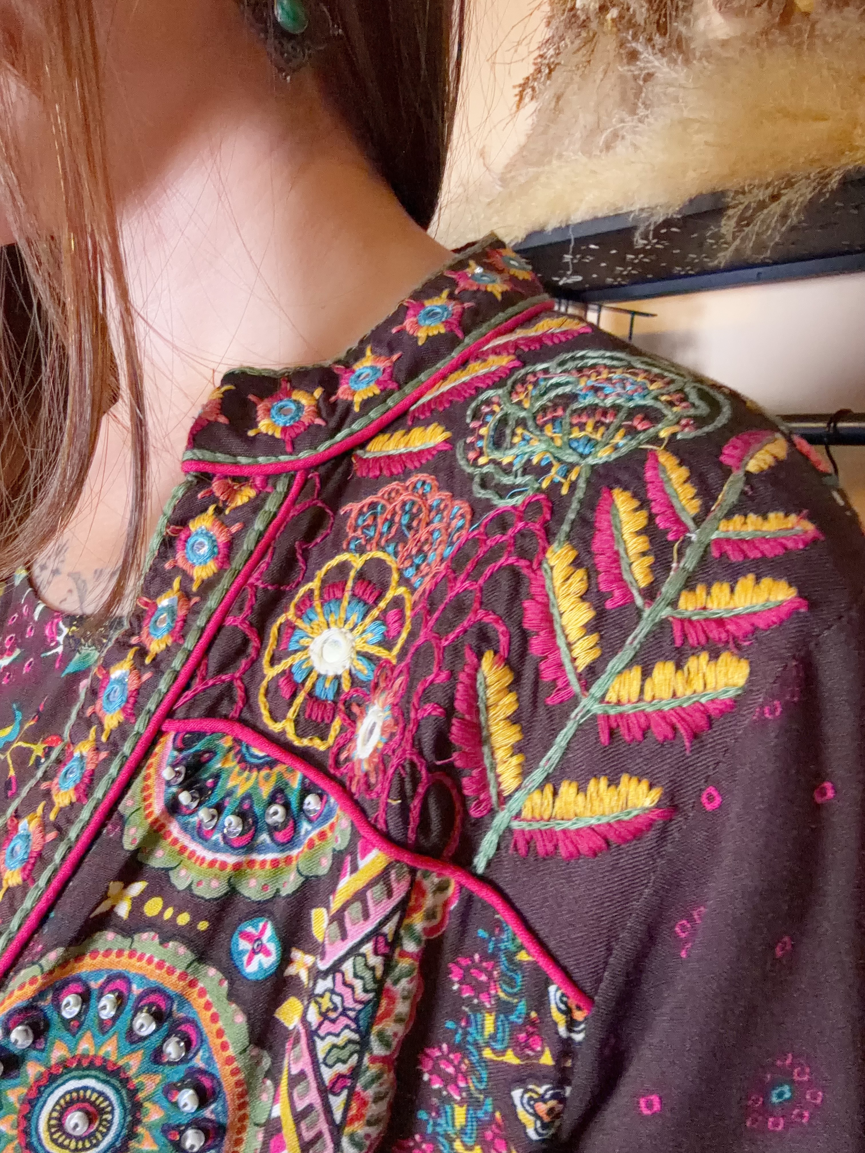 1663 Brown X Purple Mandala Set of 2 Sleeveless OP+Outer