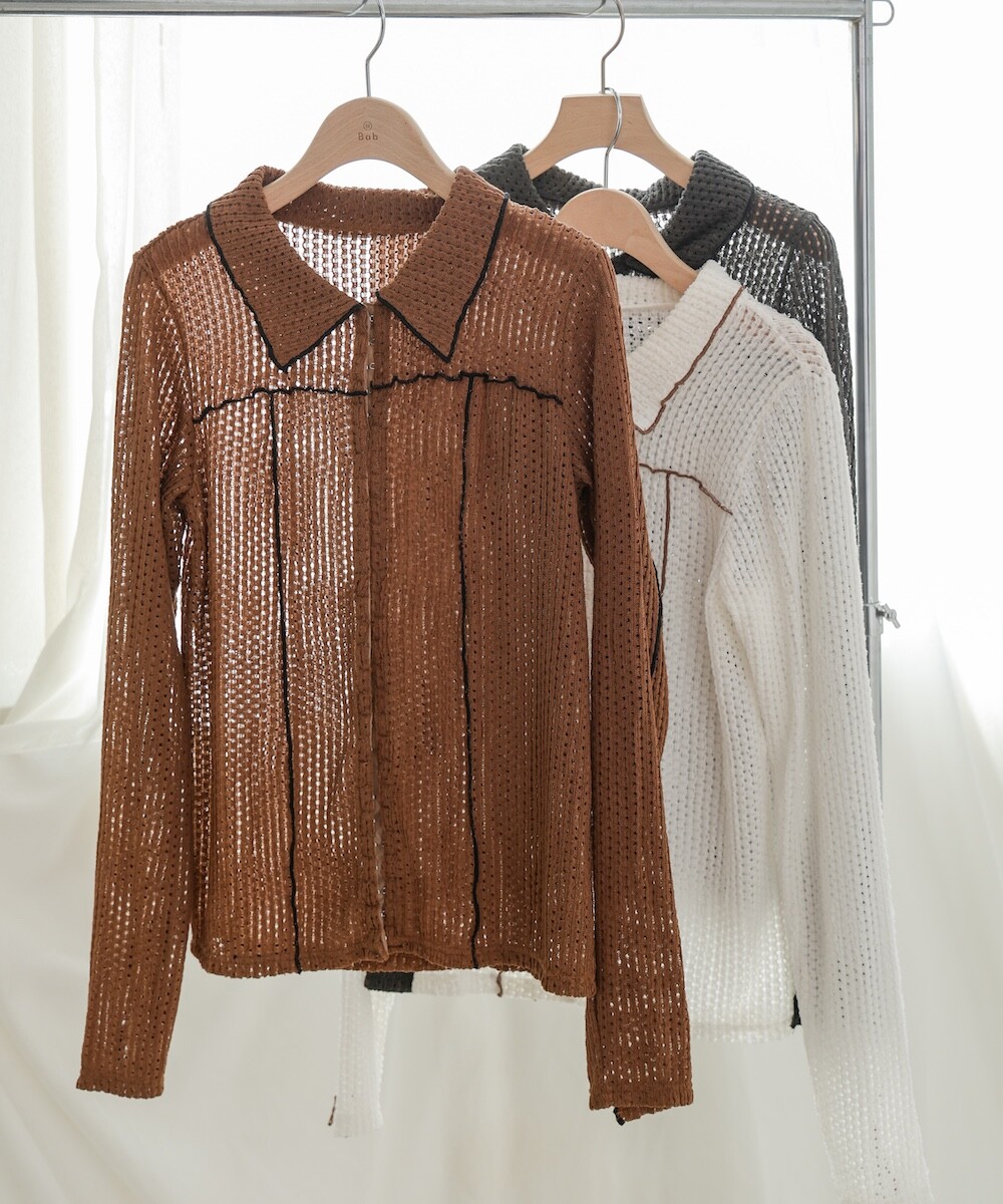 波紋洞洞薄長袖【JT025】