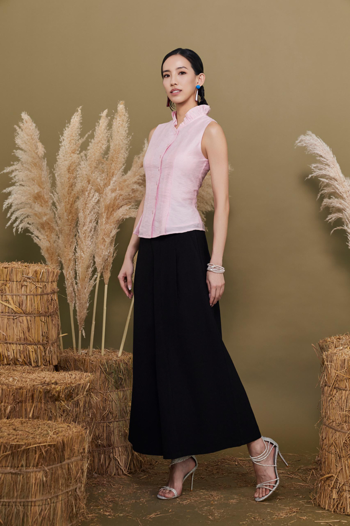 CP1675 Tailored Flared Wide-Leg Culottes