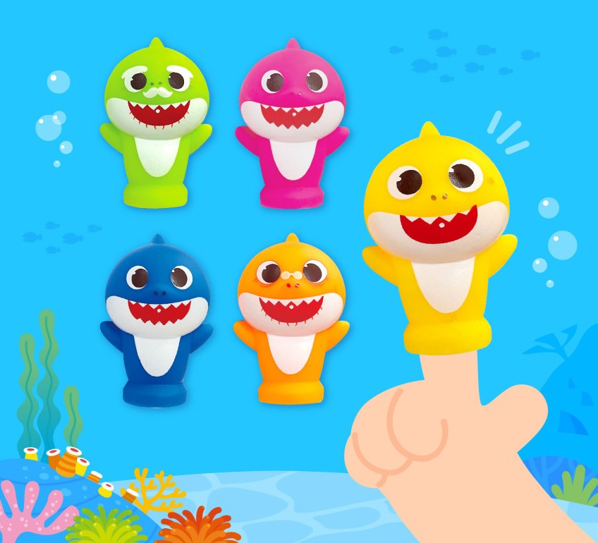   【預訂】韓國直送 Baby Shark Family手指玩偶
