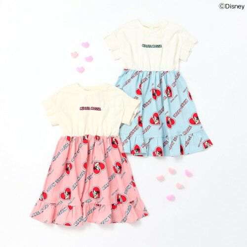 🆕【⭐訂購⭐】🌀 🇯🇵 日本直送🇯🇵 #Minnie 刺繡 拼布 荷葉邊下擺 連身裙［2款選］ 🌀[ELCA-0022][260324]