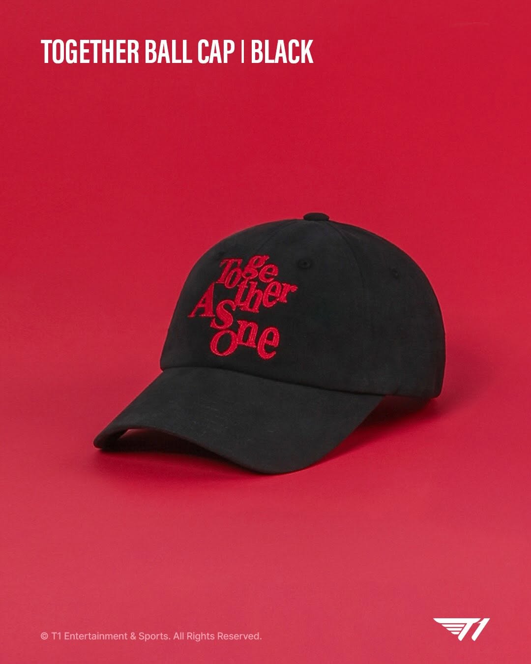  [ 韓國電競  ] T1 Together As One Ball Cap｜T1 Faker cap 複刻