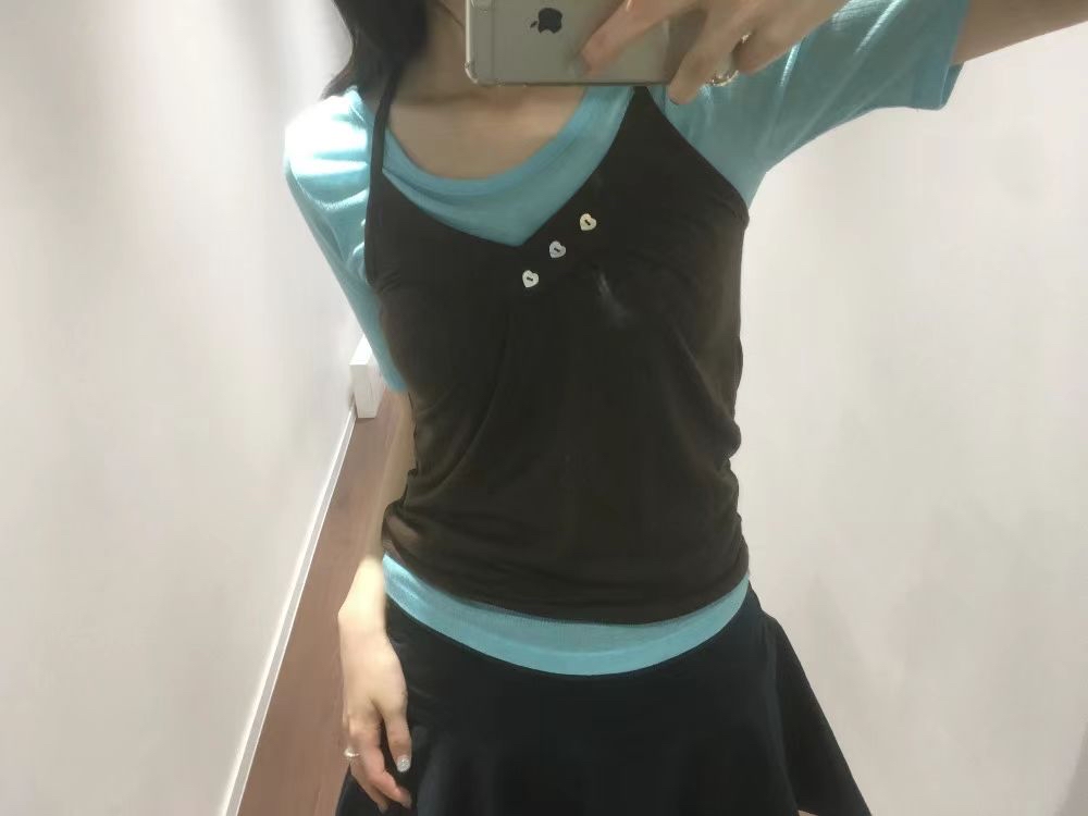 heart button camisole