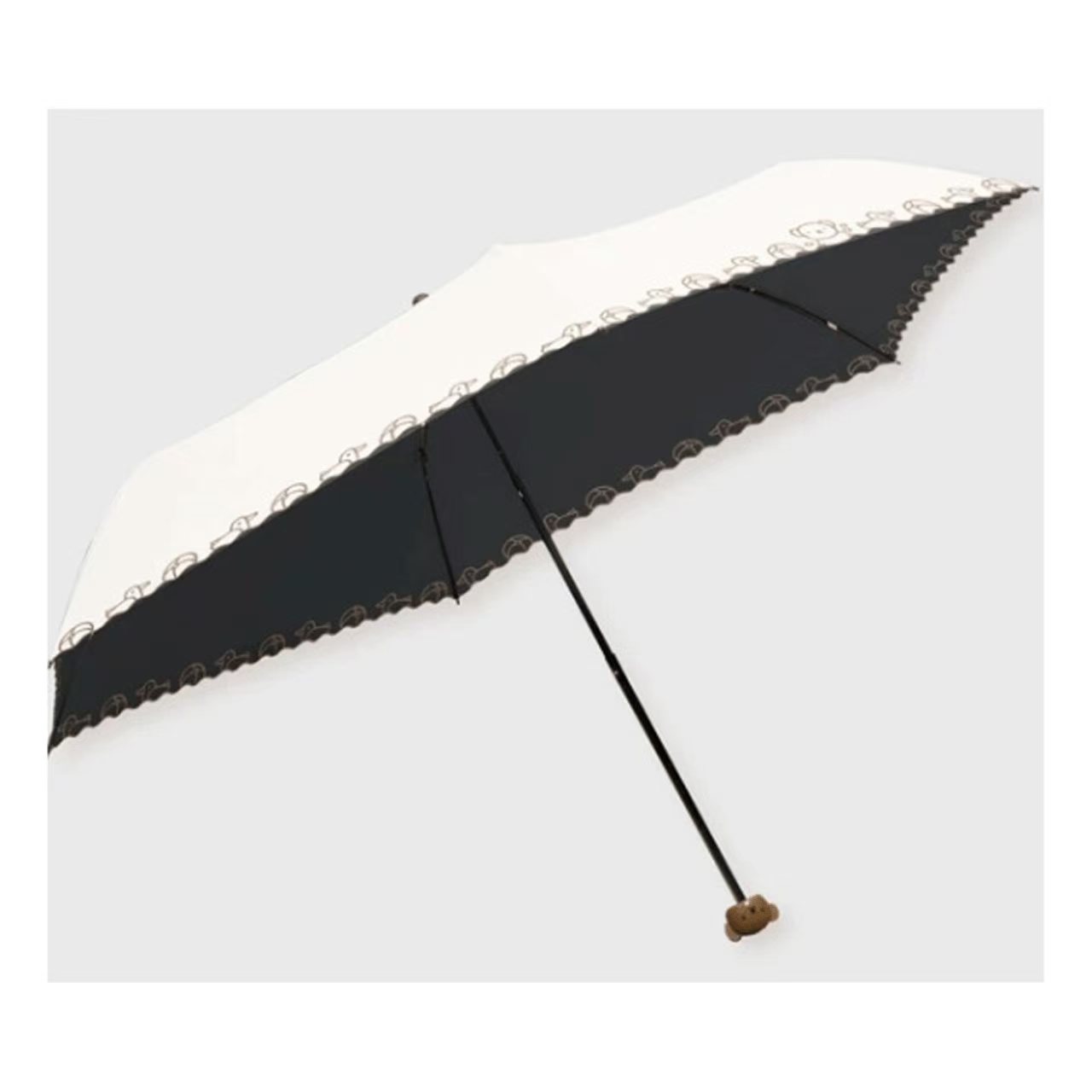 日本直送 Miffy 一級遮光晴雨兼用縮骨遮｜Miffy 手柄刺繡款 1st Class Light-Blocking, Compact Folding Umbrella