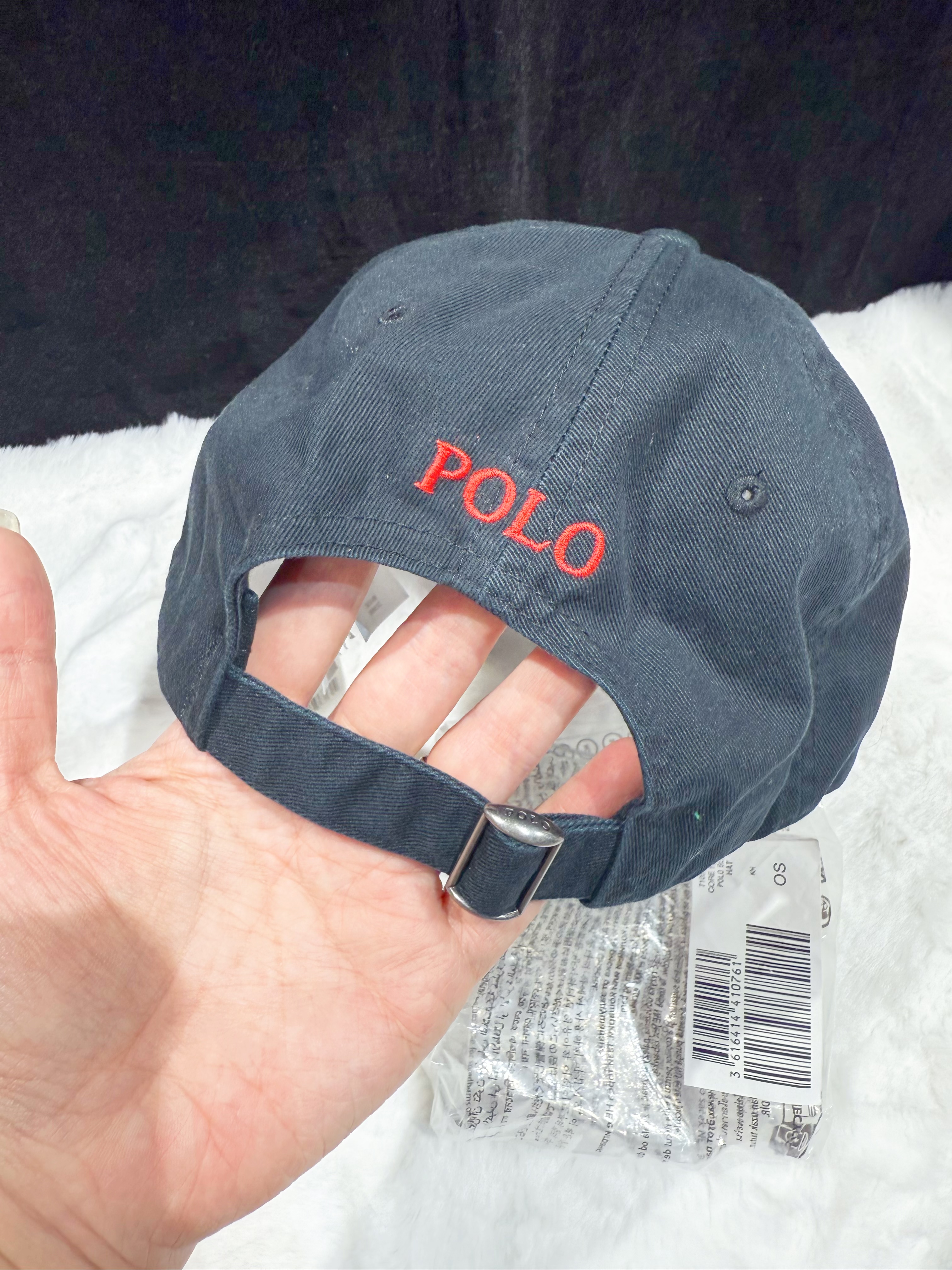 Polo cap blk/red