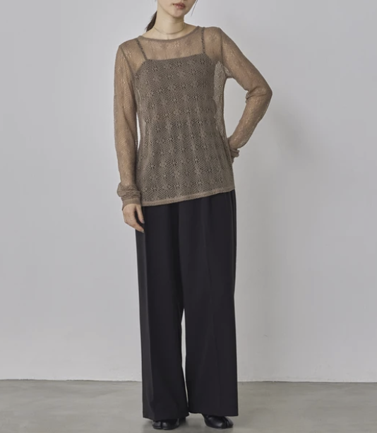 網紗內搭上衣 - 2026 流行穿搭  網紗上衣 春夏時尚穿搭 成人休閒 時尚穿搭 易於配搭 日本直送   #JP-I-260022