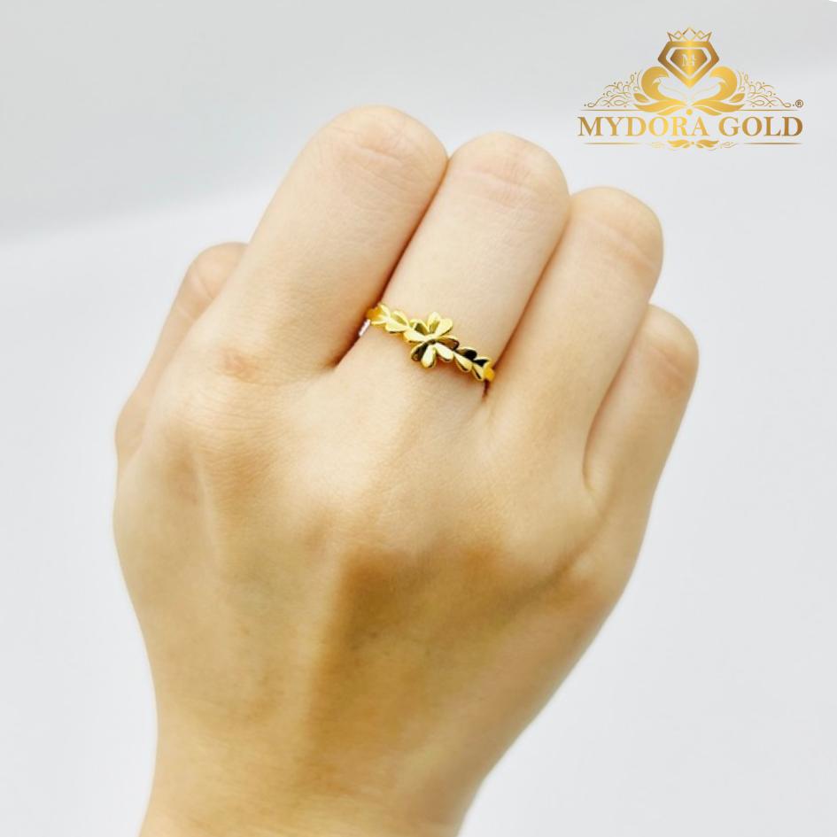 MYDORA Cincin Golden Leaf (5G) l EMAS 916/22K