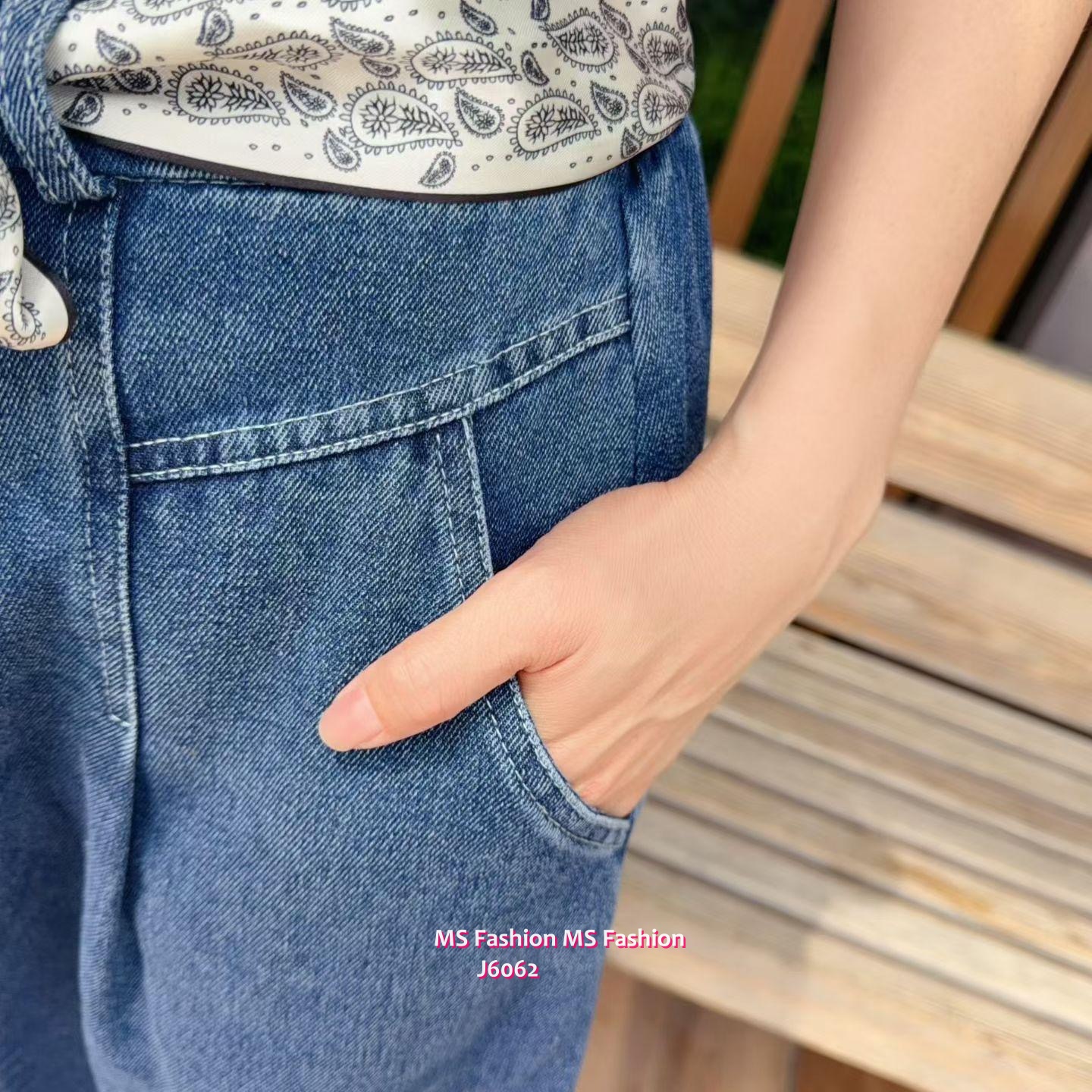 J6062 韓國🇰🇷花布腰帶牛仔半裙