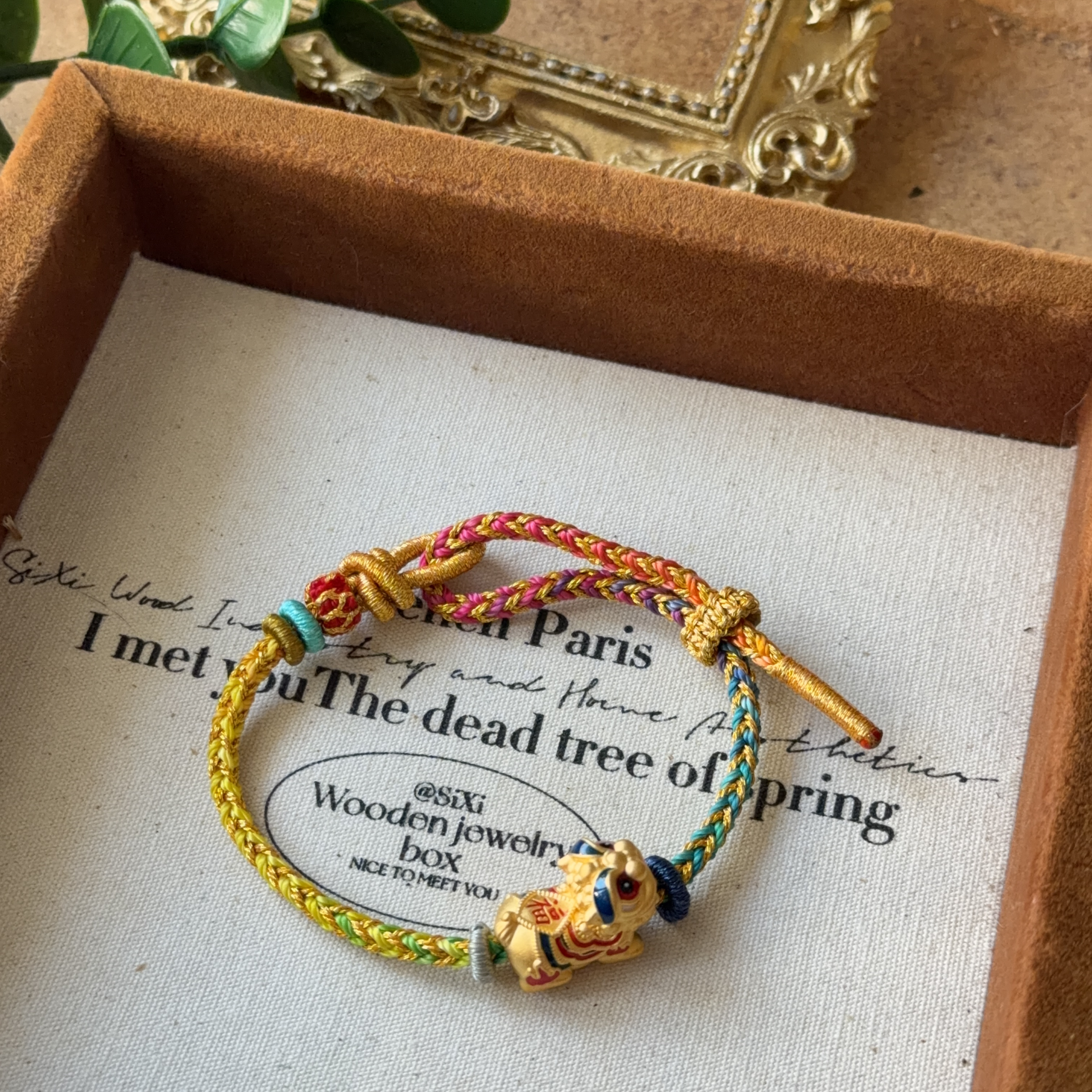  𝟵𝟵𝟵硬金醒獅襯手繩