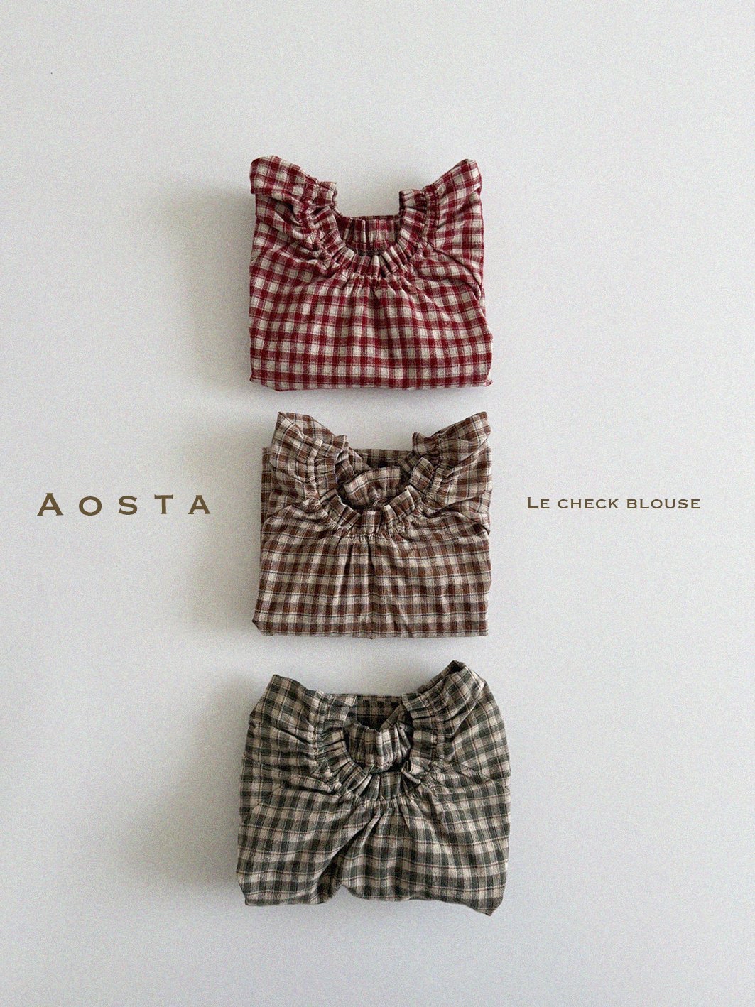 Aosta | Check shirt (Red XL90-100)