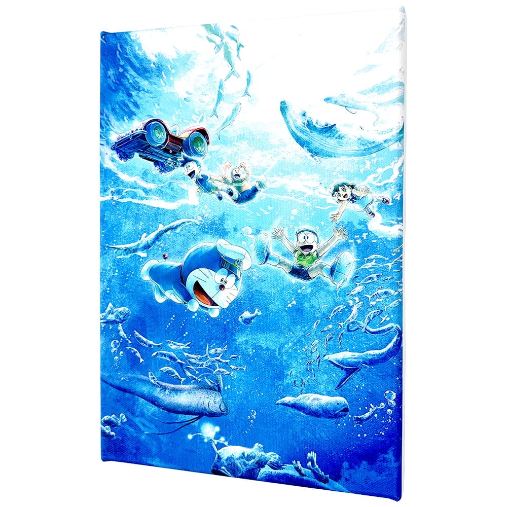 [訂購] 多啦A夢電影藝術微噴版畫 《海底鬼岩城》 Doraemon電影插畫