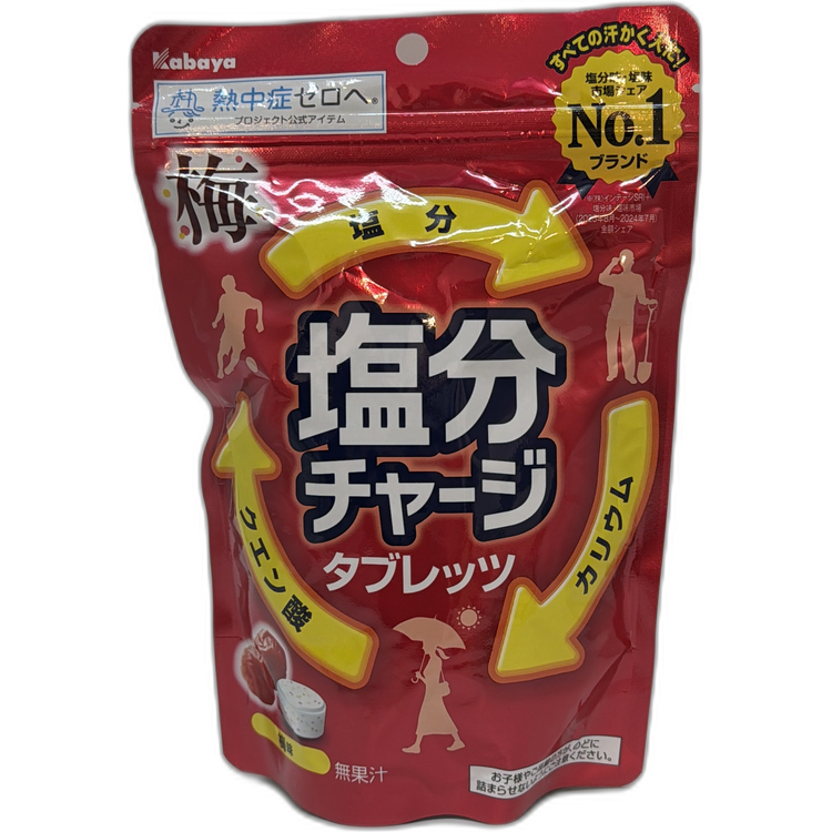 Kabaya食品 鹽分補充錠 梅子口味 81克