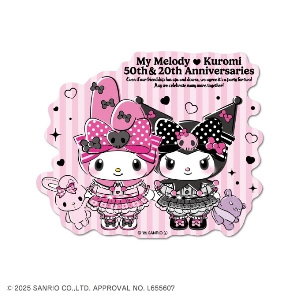 My Melody Kuromi 50週年＆20週年通用貼紙