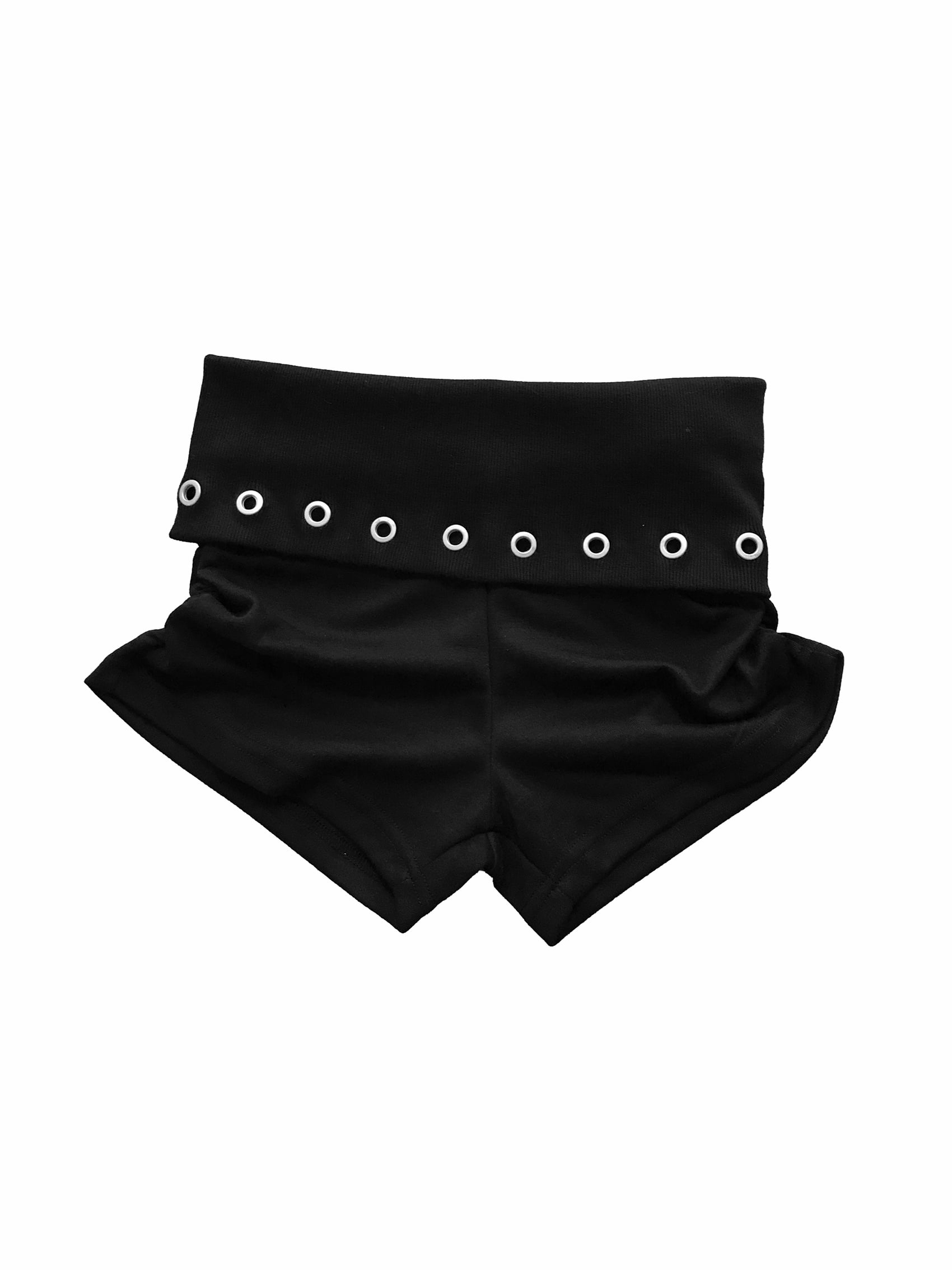 Studded Foldover Mini Shorts