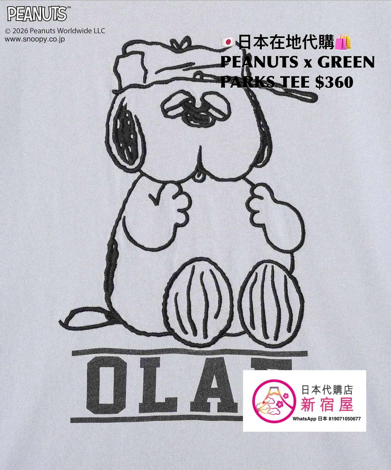PEANUTS x GREEN PARKS TEE