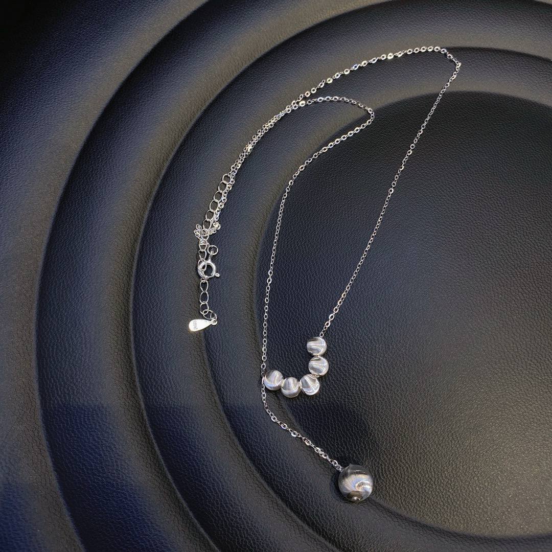🆕极简银色小圆珠项链 🇨🇳