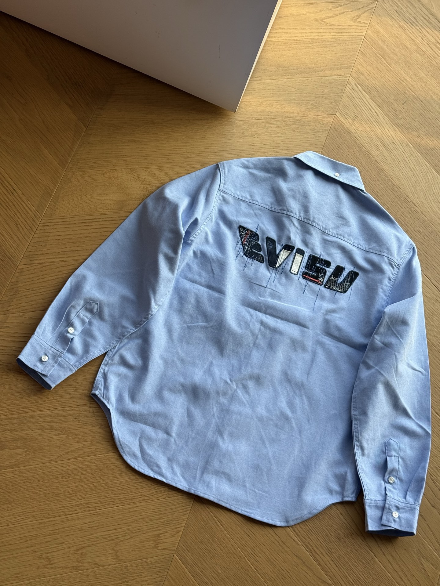預訂 EVI SU 福神休閒韓版長袖襯衫 