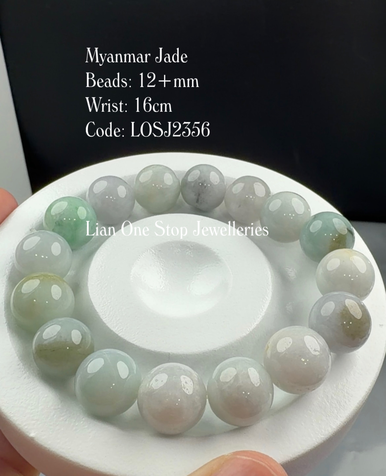 Code: LOSJ2356 Myanmar Jade 12+mm