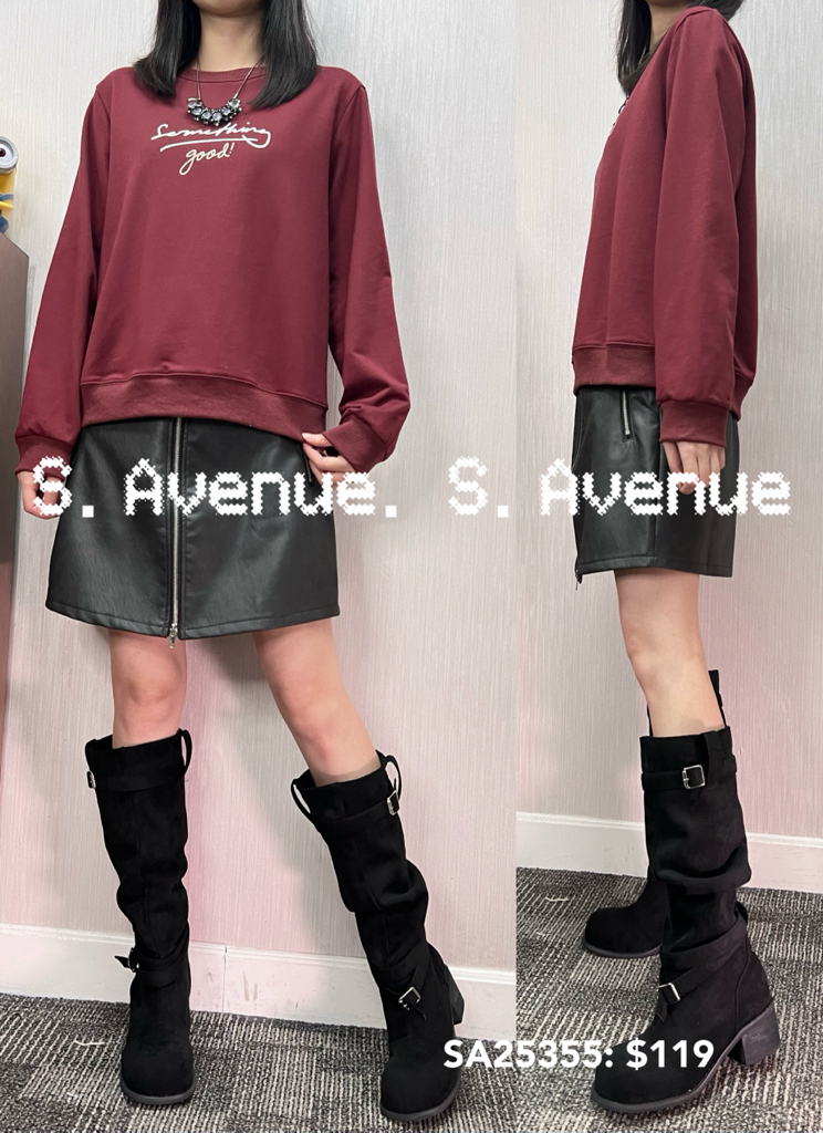 SA25355: 長袖英文字衞衣