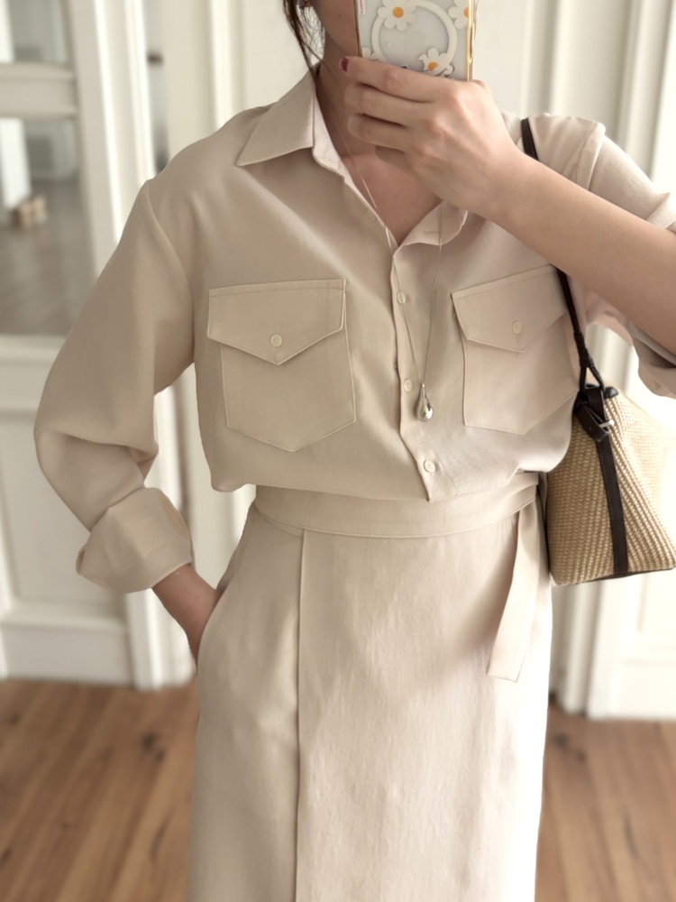 The Colette Wrap Set (Light Beige)
