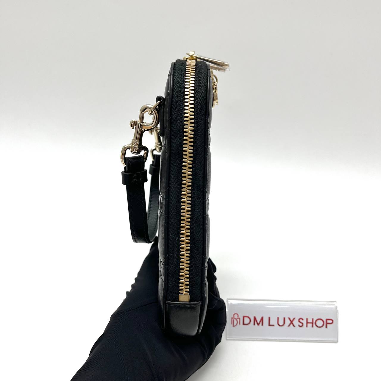 Dior Cannage Black Phone Holder