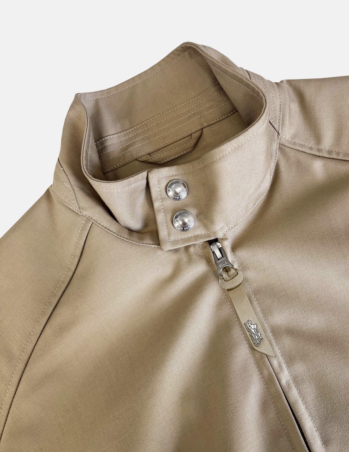 BADBLOOD [w-jkt26-038] Contour Trench High-Neck Bomber Jacket - Beige