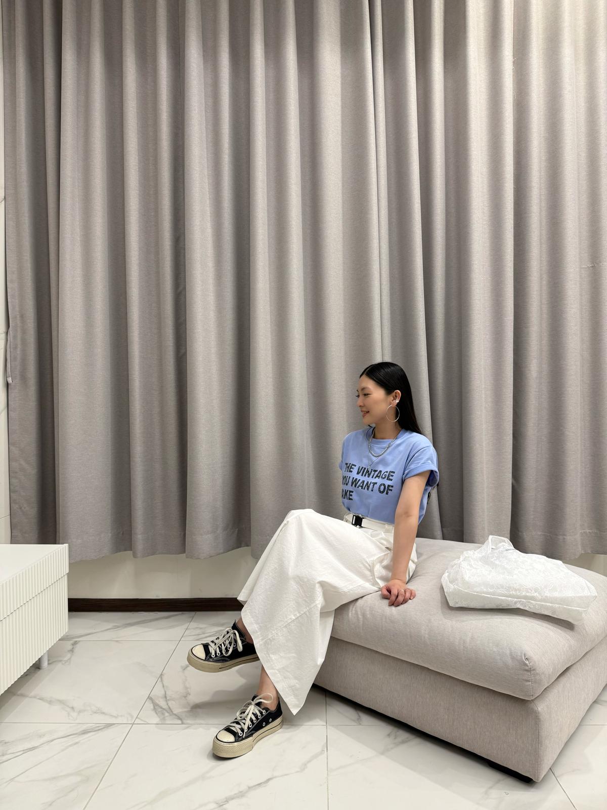 M01 前後擦色英文字Tee