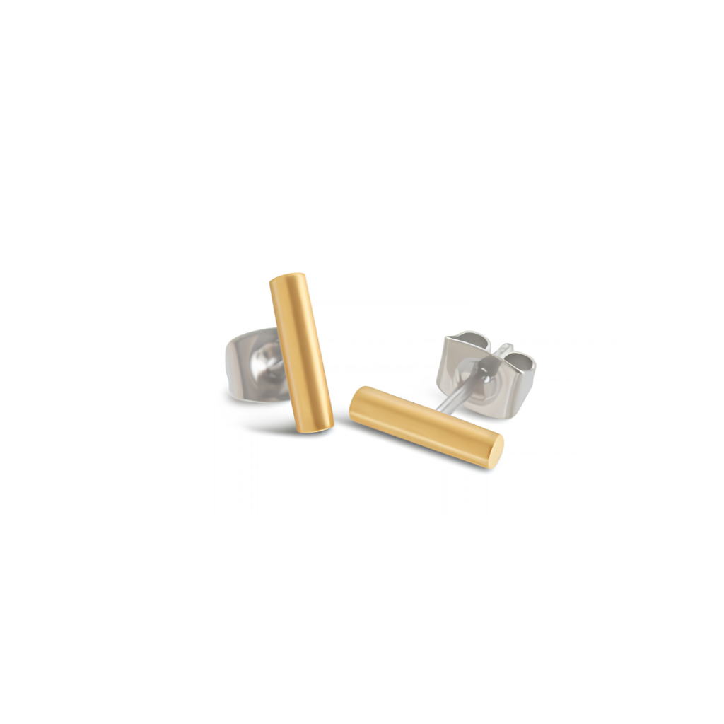 Boccia Titanium 05057-02 鈦金屬 / 金色耳環