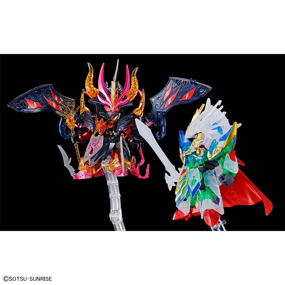 現貨 Bandai Gunpla SDW HEROS 騎士高達 & 惡魔高達 GUNDAM BASE 限定 彩透版