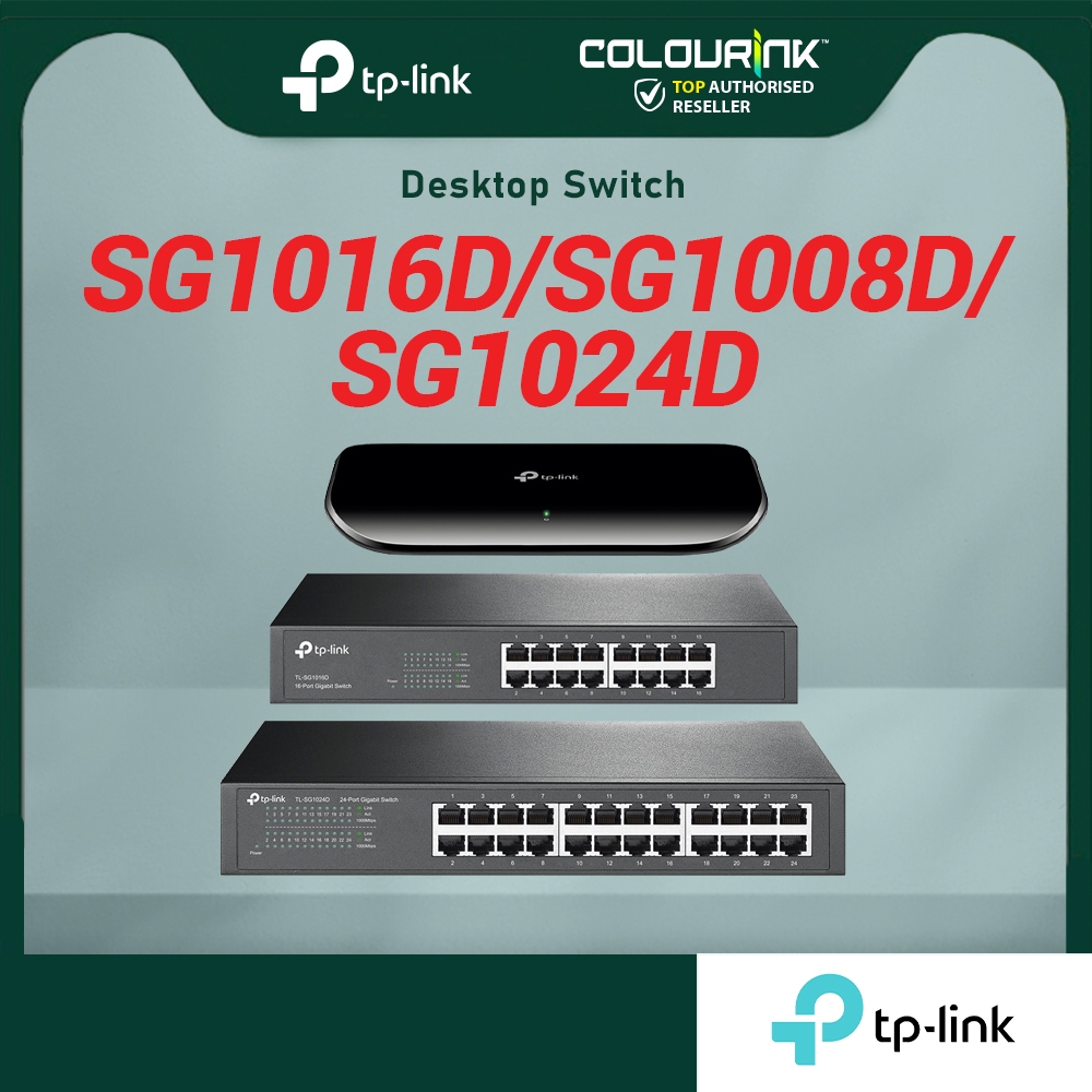 Tp-Link SG1008D SG1016D SG1024D Gigabit Port Metal Case 19" Inch Rackmount Unmanaged Switch similar SG1016 SG1024