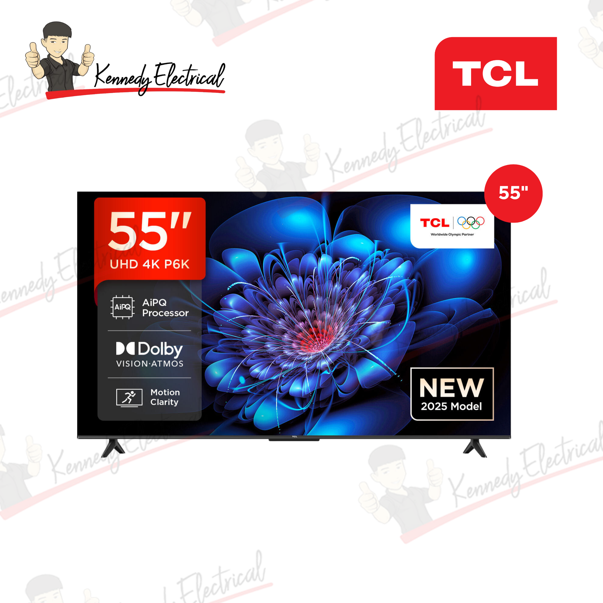TCL 55" P6K Series 4K UHD HDR Google TV (55P6K)