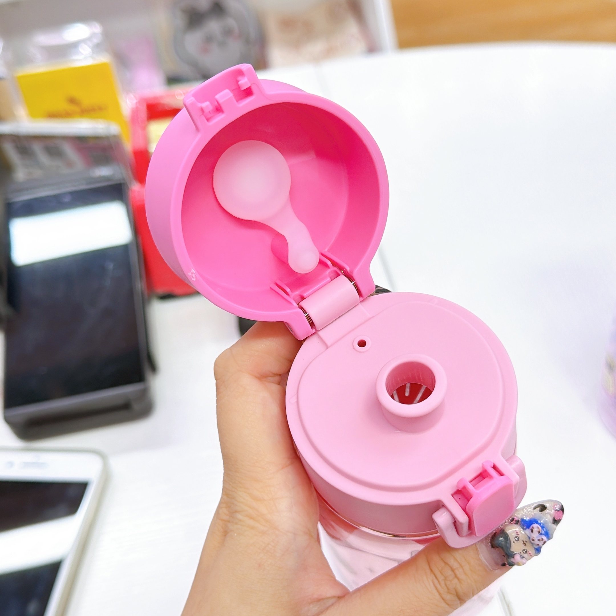 原裝行貨Sanrio Kuromi Melody新款470毫升水樽連抽繩/耐熱90度/ Bpa Bps free 