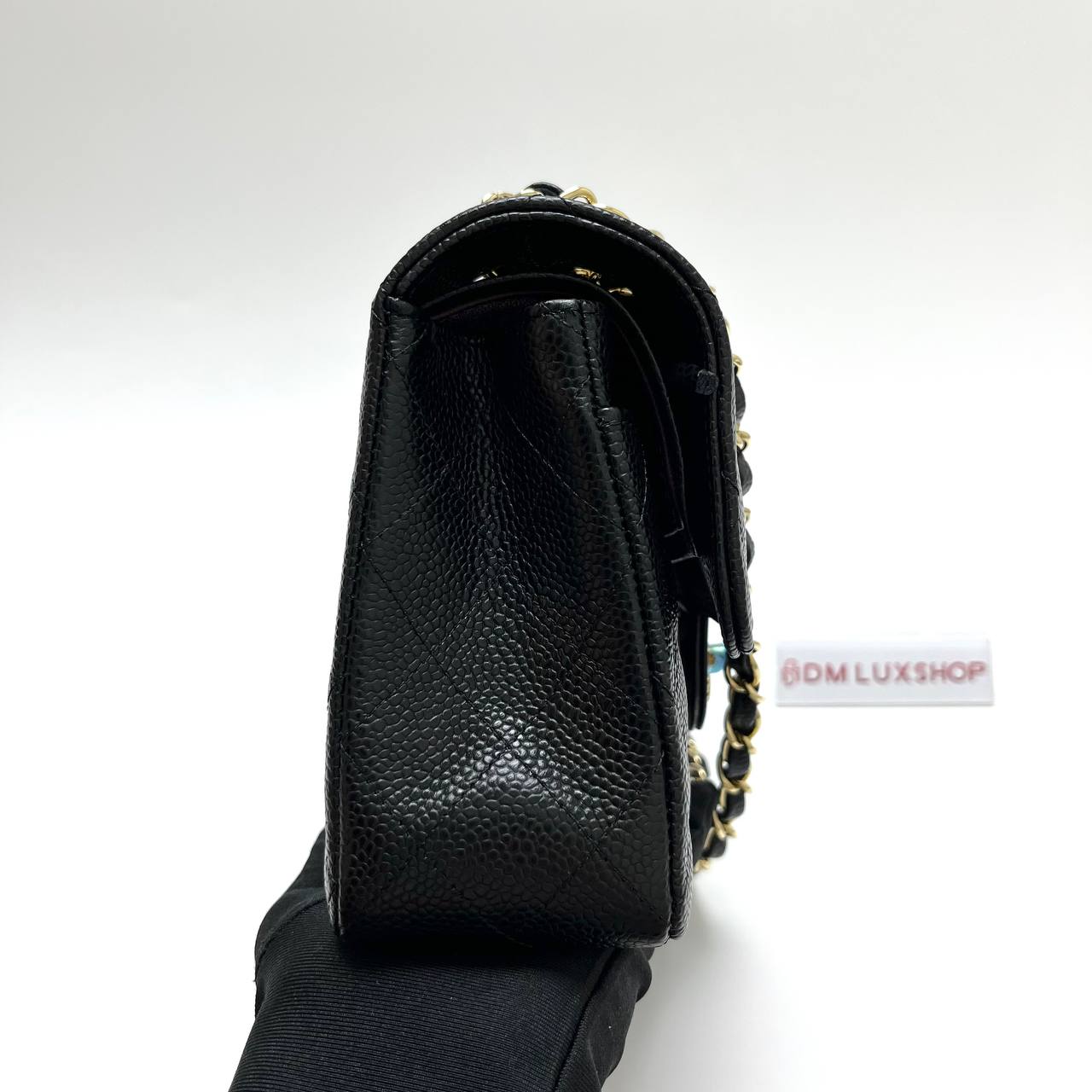 Chanel Black Caviar Small Classic Flap Bag GHW