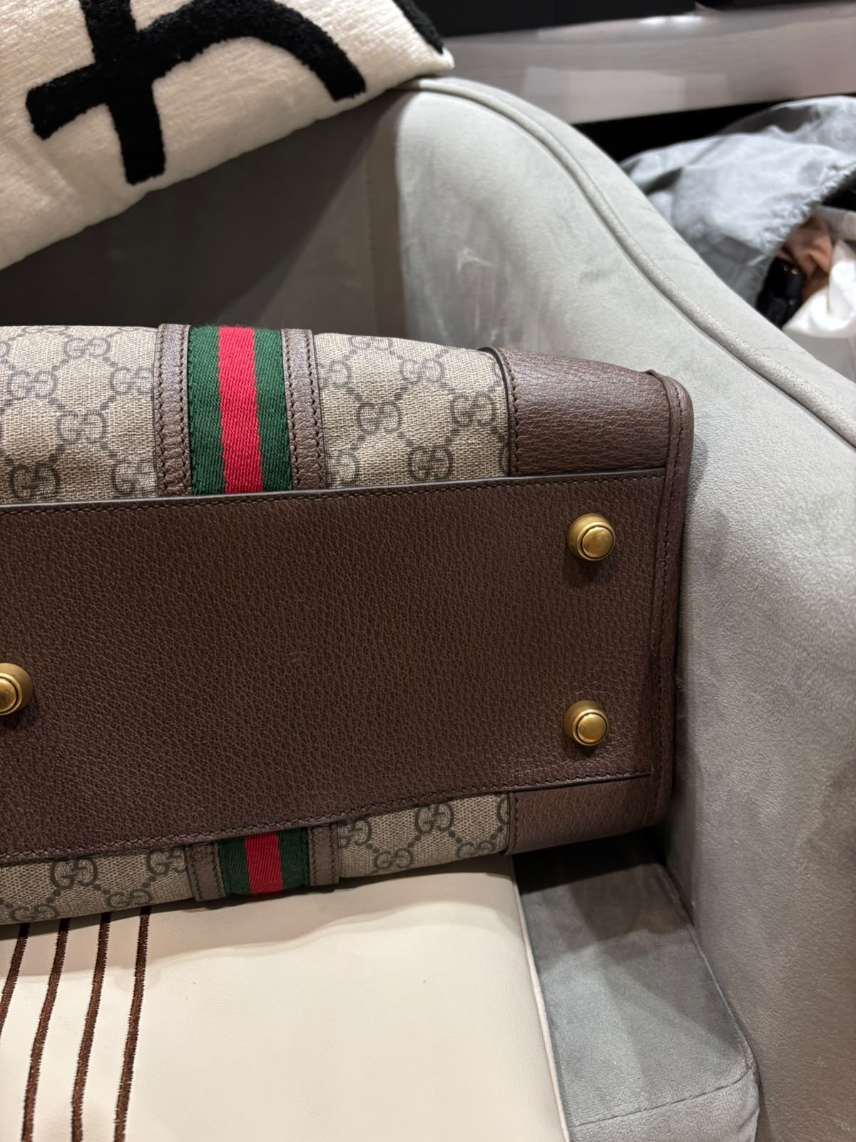 GUCCI Neo Vintage GG Monogram Web Duffle 2 way bag 480500  100%Authentic, 98%New✅Dust bag