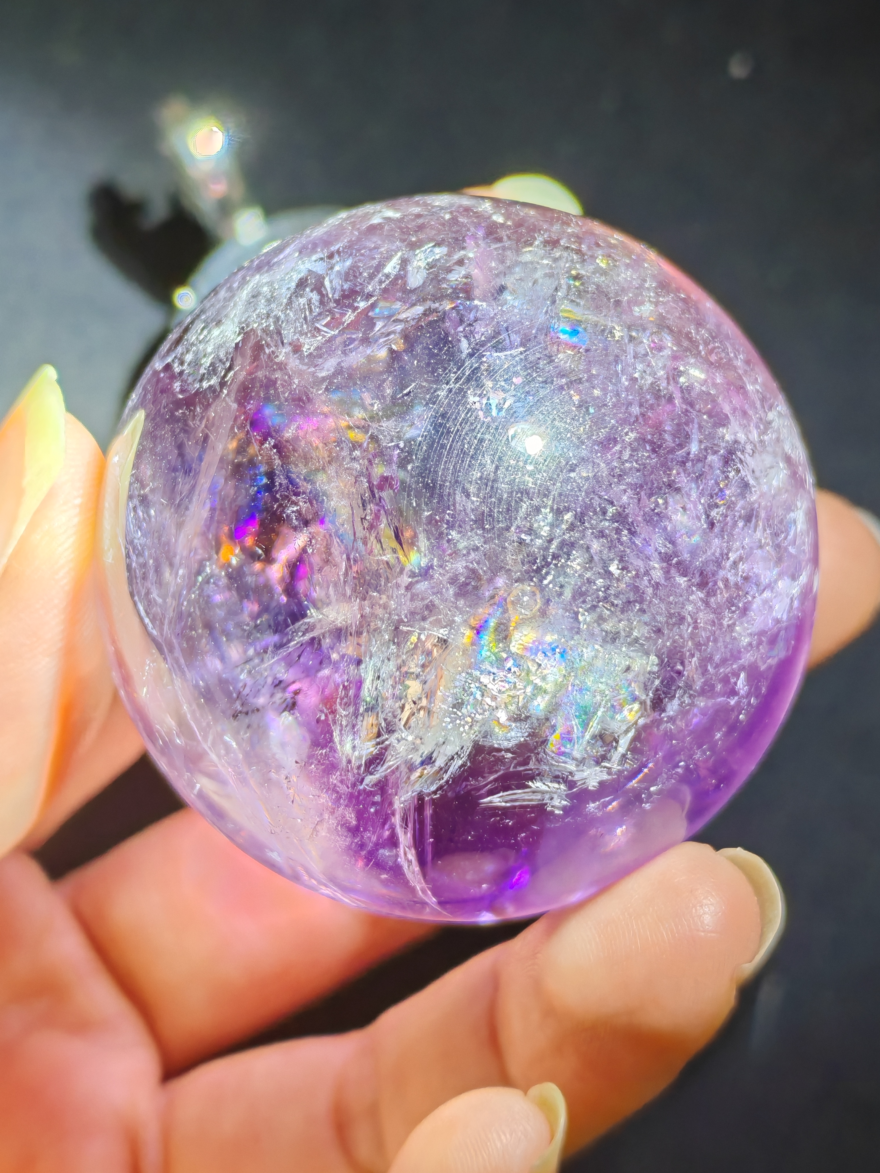 紫水晶金字塔球