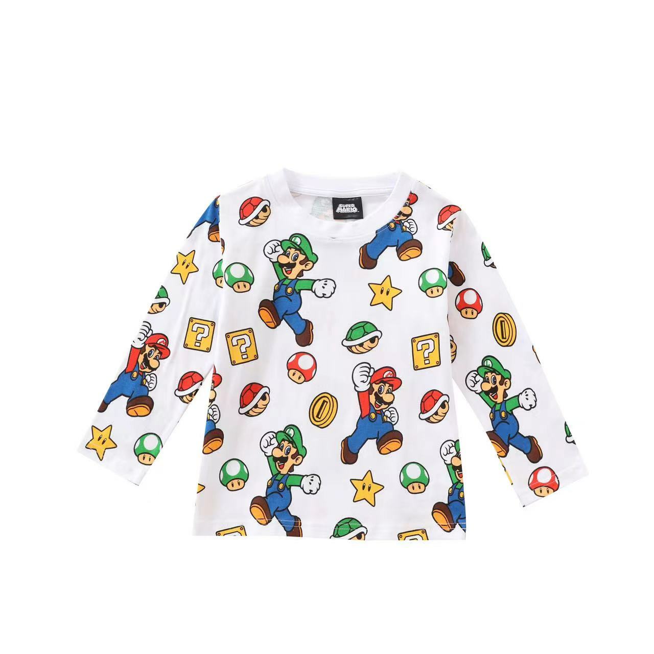 Mario春秋季長袖薄款T恤 -1件- 現貨
