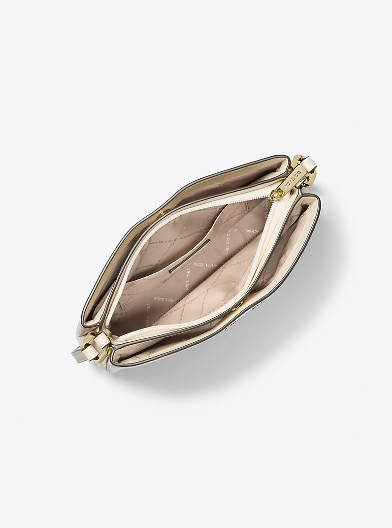 Michael Kors Trisha Pebbled Leather Crossbody Bag With Pouch Gift Set