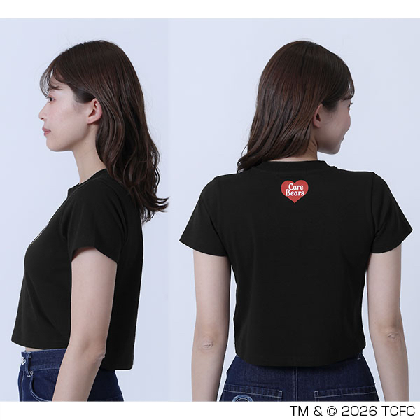 🎀【預訂】MARY QUANT x Care Bears Cropped T-shirt BK
