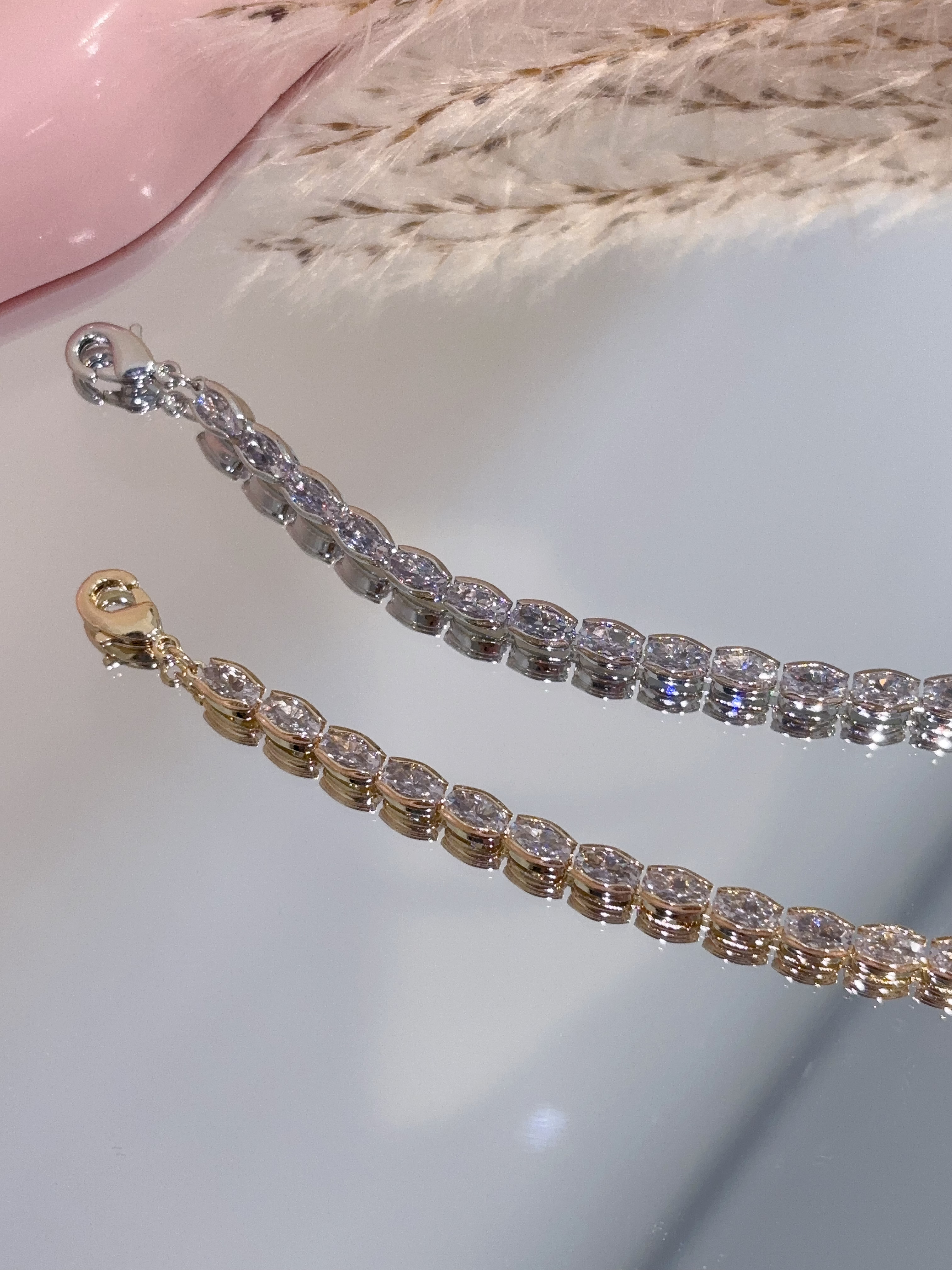 日常百搭简约钻石手链