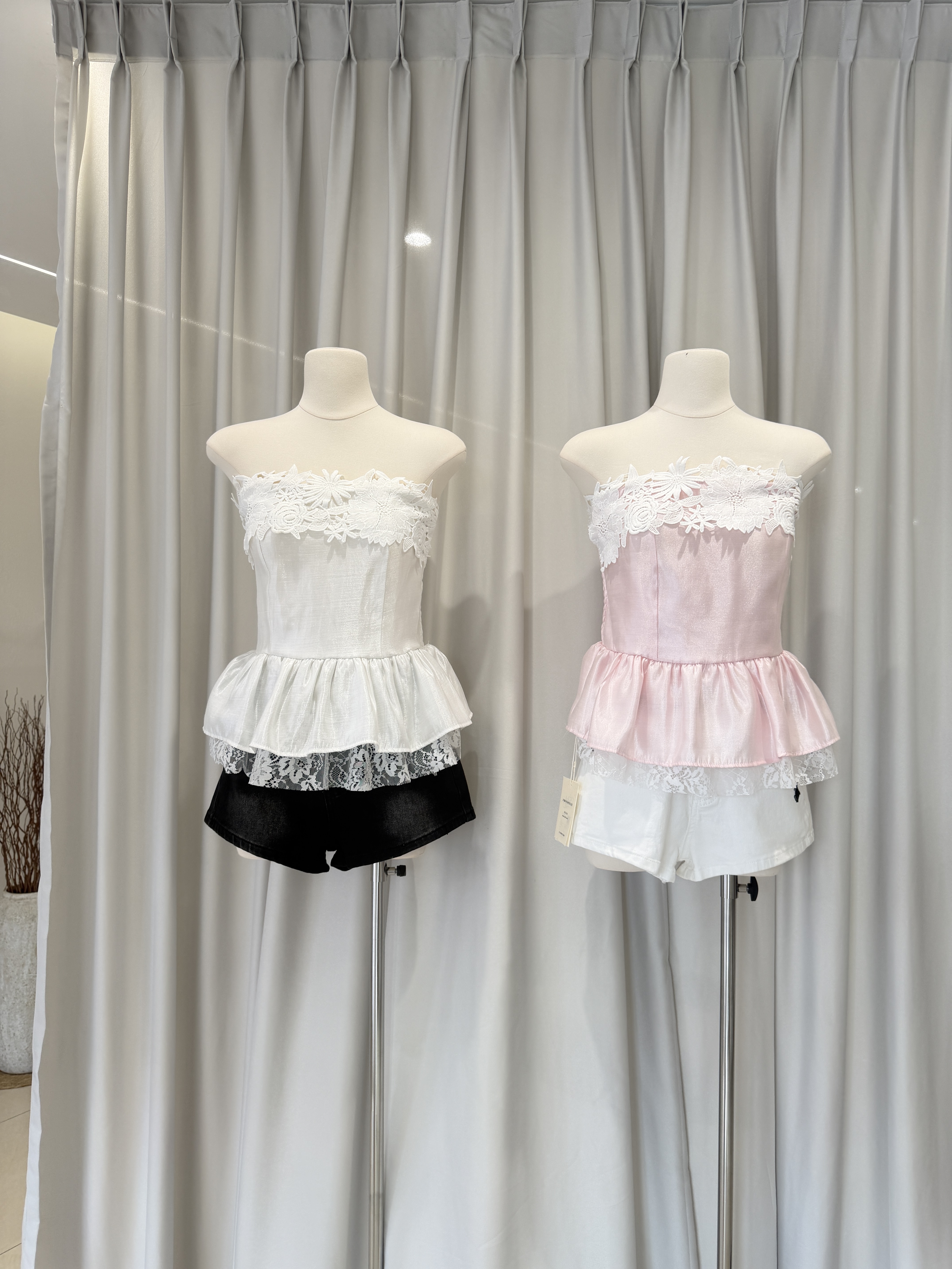 6075 蕾丝抹胸上衣