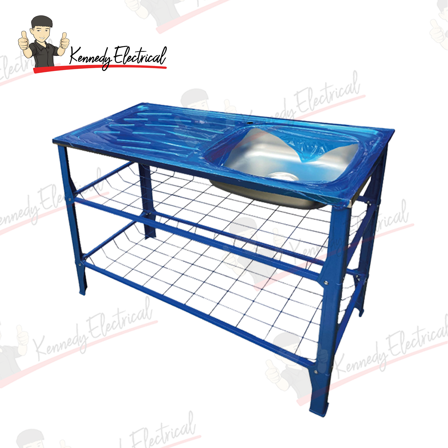 Blue Metal Sink Stand R1-03M