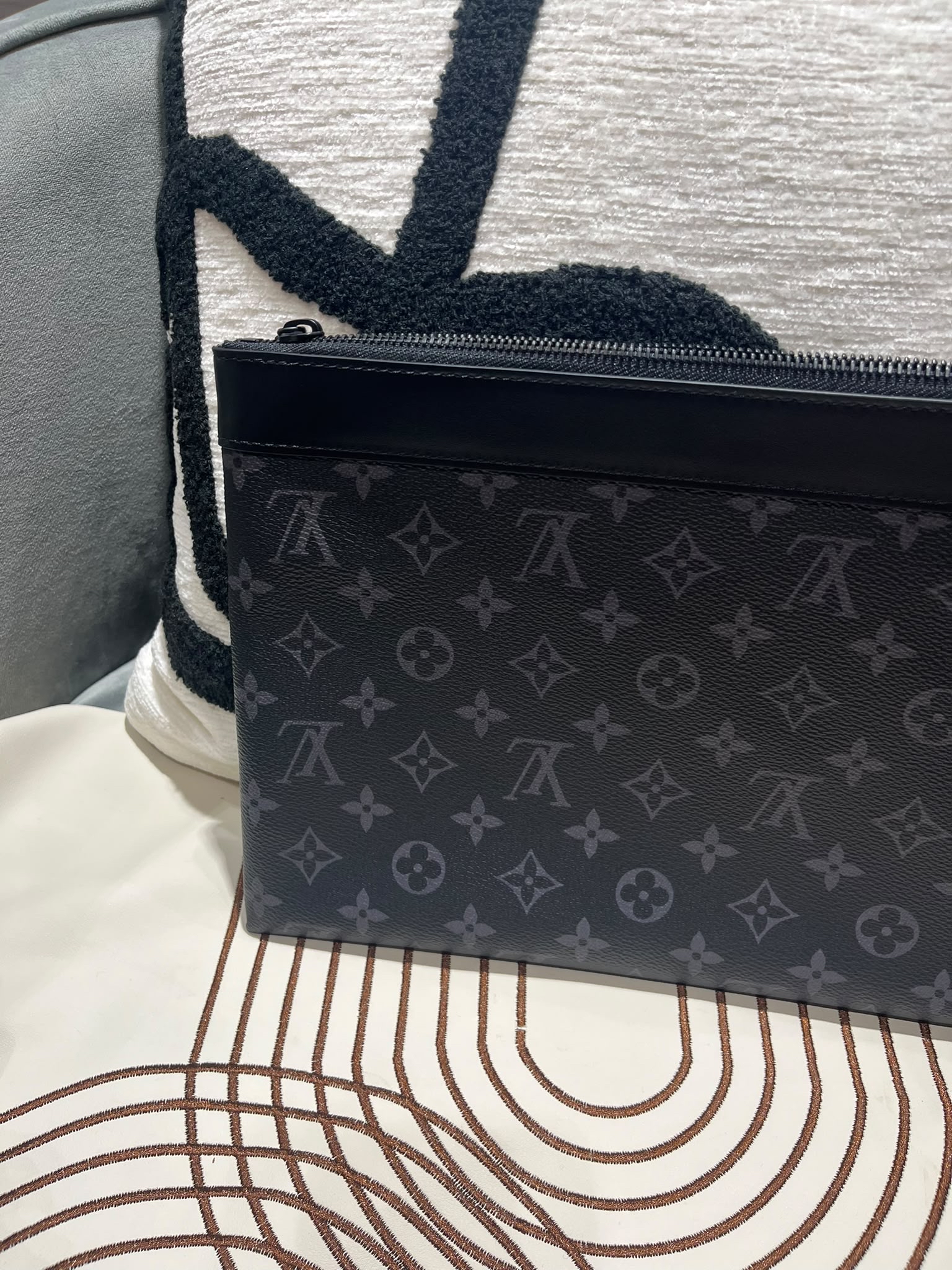 未使用品 Lv M81569 ECLIPSE POCHETTE TO-GO RFID POUCH/ LOUIS VUITTON CLUTCH 100%Authentic, Unused 未使用品 ✅dust bag ✅box