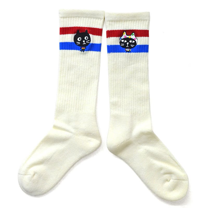 Pebbly x New England Me&Yo Stripe Sock