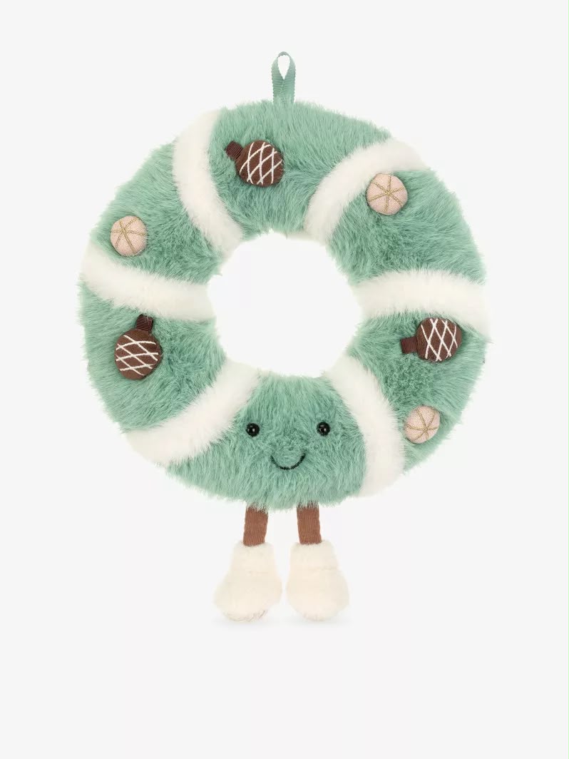Jellycat Amuseables Pinecone Wreath Soft Toy 26cm 松果聖誕圈