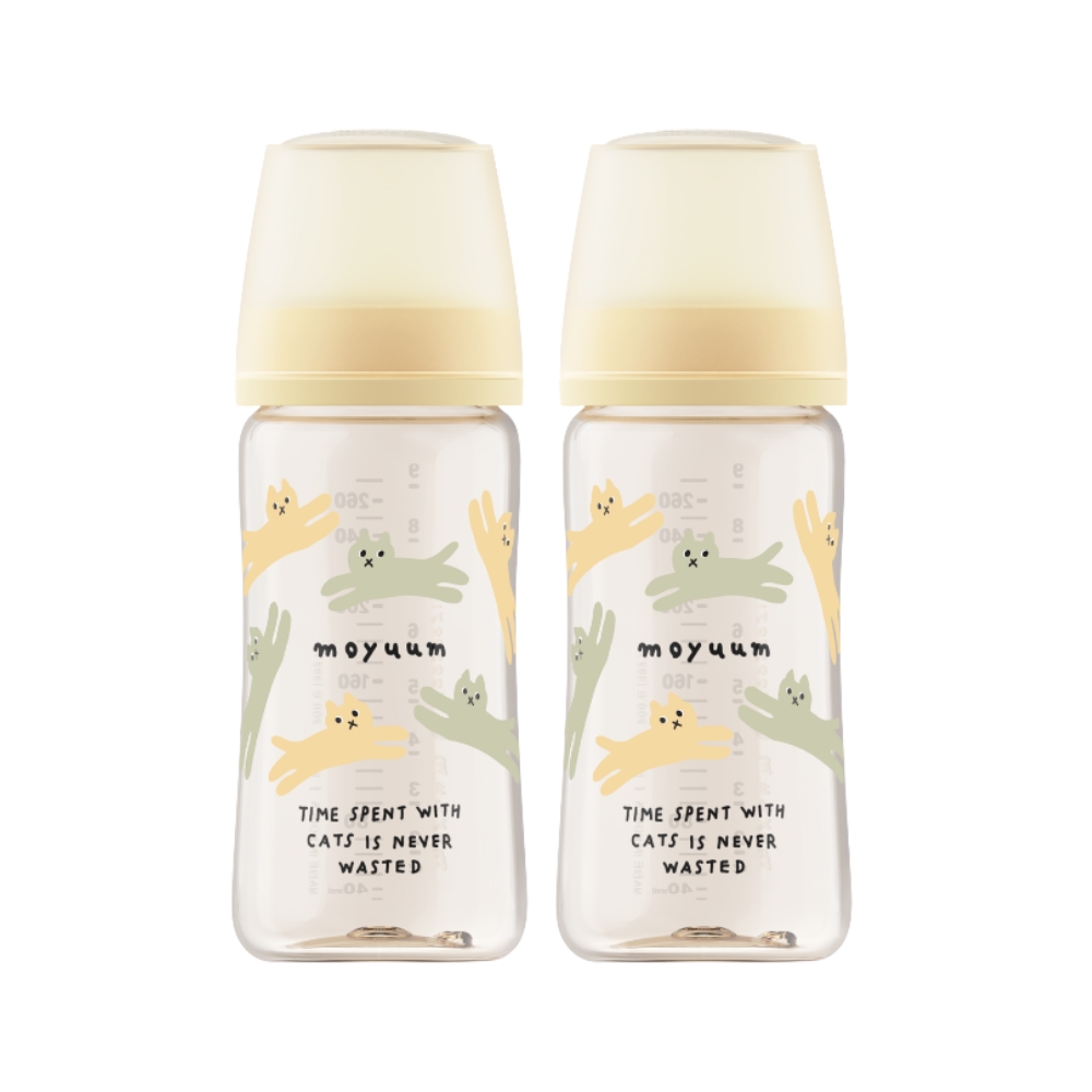 Moyuum - PPSU 寬口防漲氣奶瓶270ml（貓咪夢境）x2件_MY208_2