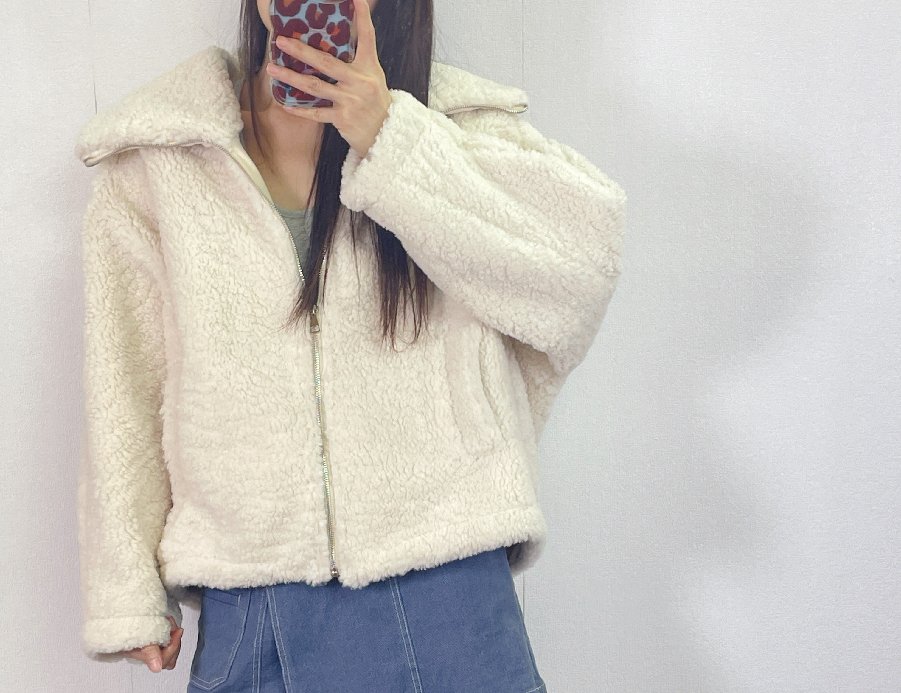 K5535 鬆身款羊羔毛褸