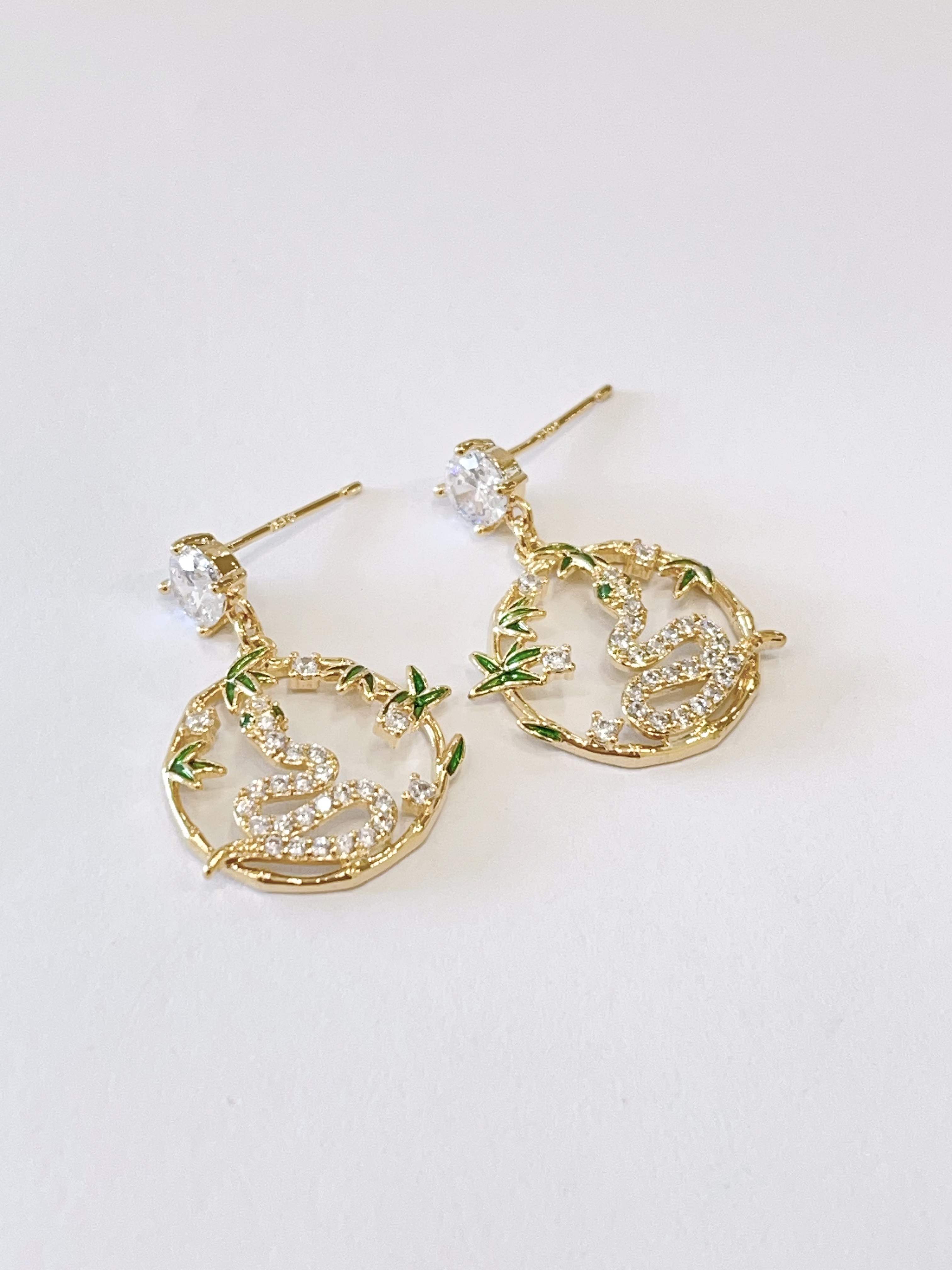 小草边框设计古风耳环