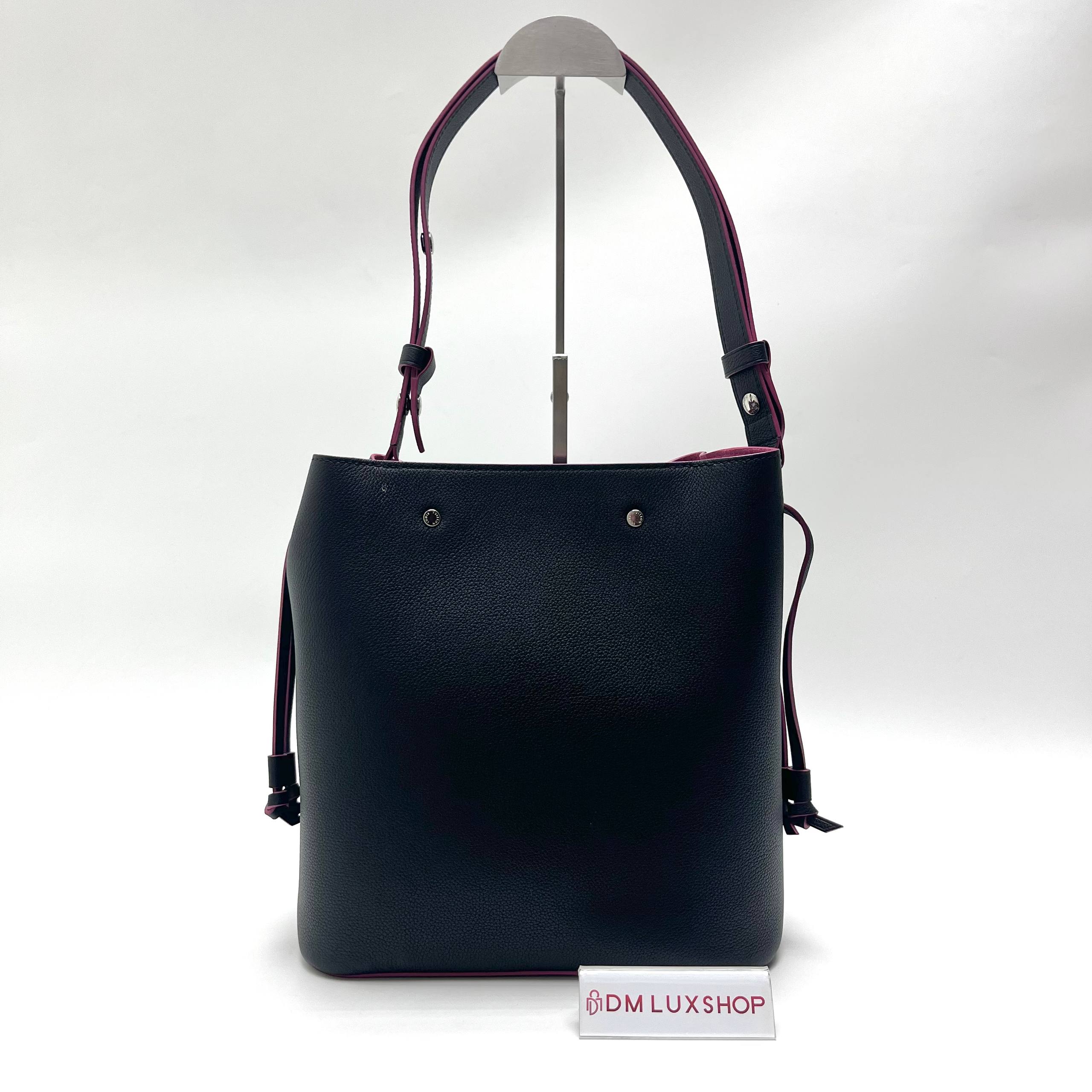 LV Lockme Bucket Bag Black SHW