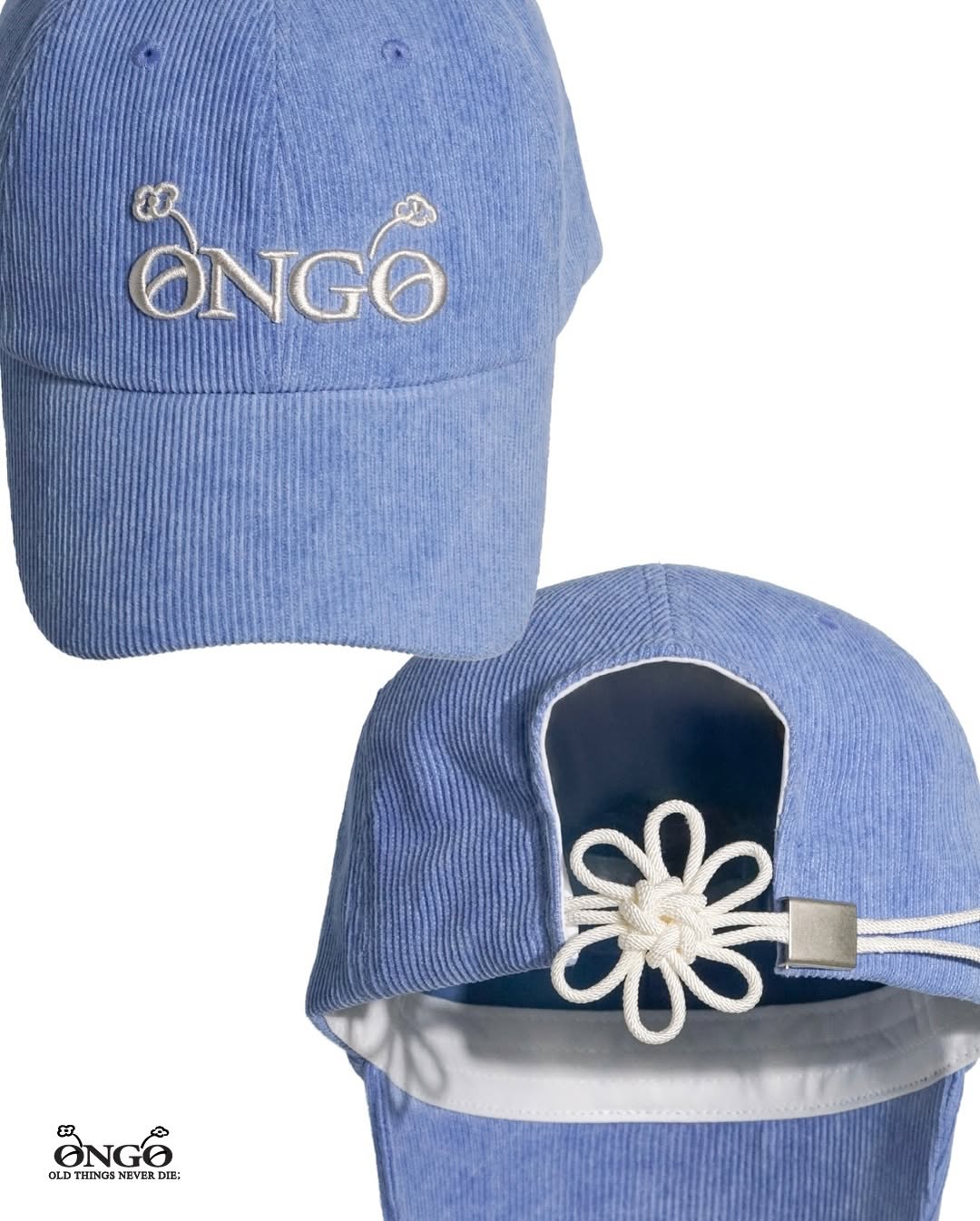 《Pre-Order》온고 ONGO old things never die CORDUROY LOGO FLOWER CAP 燈芯絨帽子 (2026 Ver.)